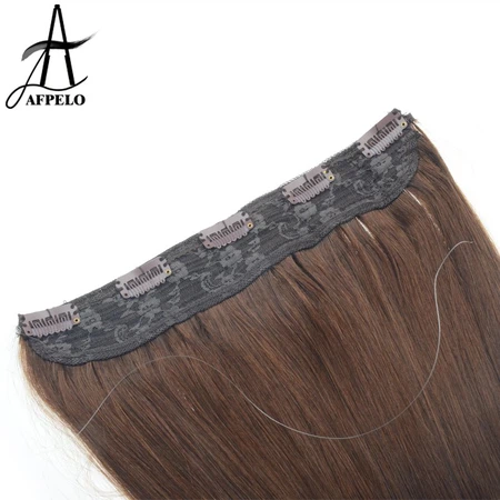 Brown Halo Hair Extensions