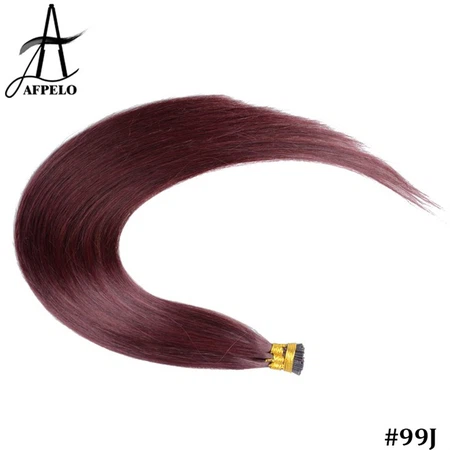 Wavy I tip hair extensions