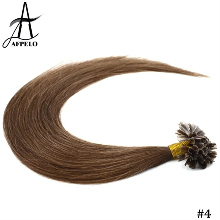 Brown Nail Tip ekstansyon cheve