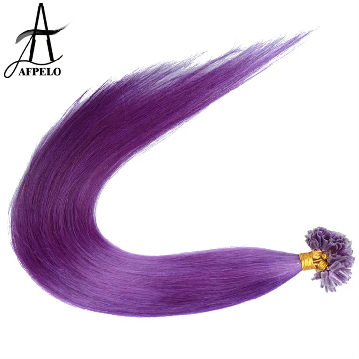 Keratin U Tip ekstansyon cheve imen